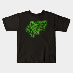 Shark - Green Kids T-Shirt